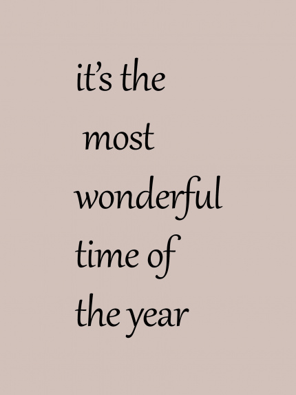 It's the most wonderful time of the year