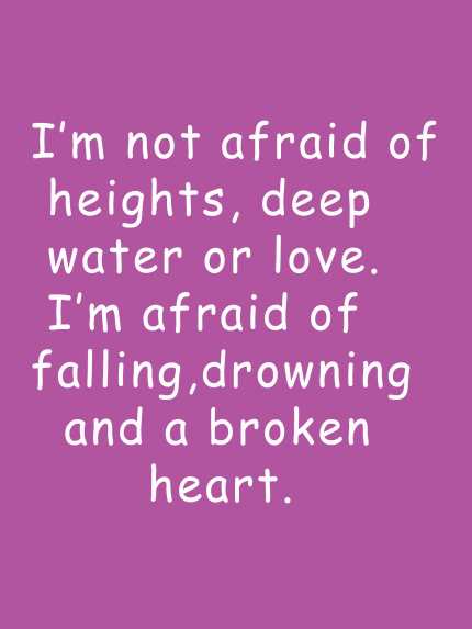 I'm not afraid of height
