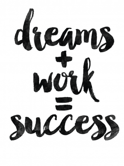 Dreams + Work = Success