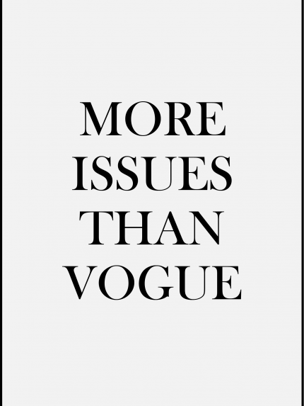 More issues then vogue