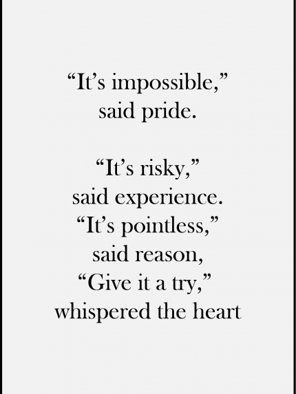 It's impossible said prid