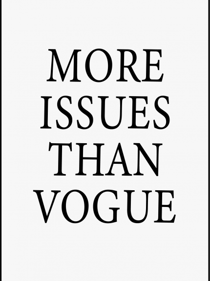 More issues then vogue